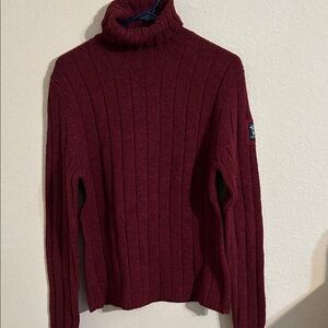 Abercrombie & Fitch Maroon Knit Sweater Y2K Vintage Classic Preppy